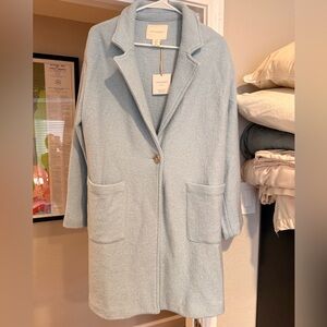 Cynthia Rowley Sky Blue Wool Blend Jacket